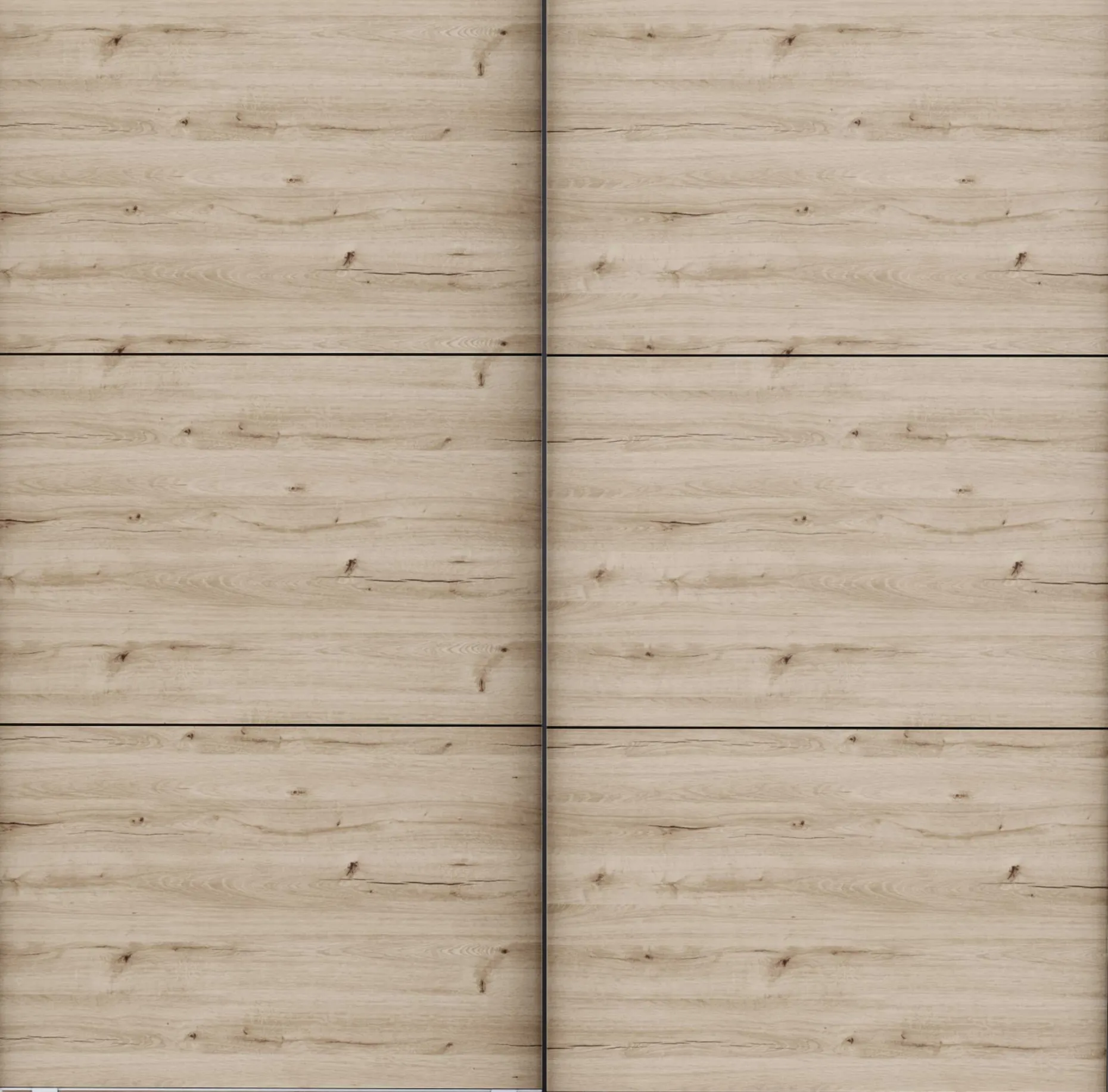 Kleiderschrank Alhambra - 221x60x224cm - Eiche Dekor