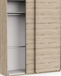 Kleiderschrank Alhambra - 178x60x224cm - Eiche Dekor