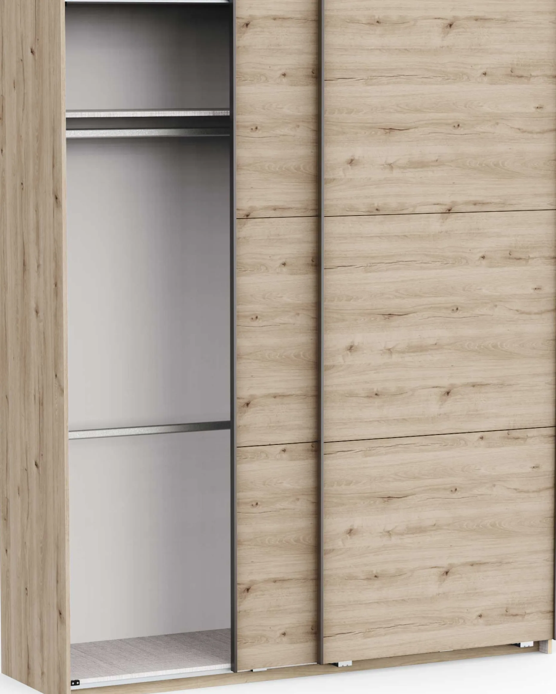 Kleiderschrank Alhambra - 178x60x224cm - Eiche Dekor