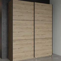 Kleiderschrank Alhambra - 178x60x224cm - Eiche Dekor