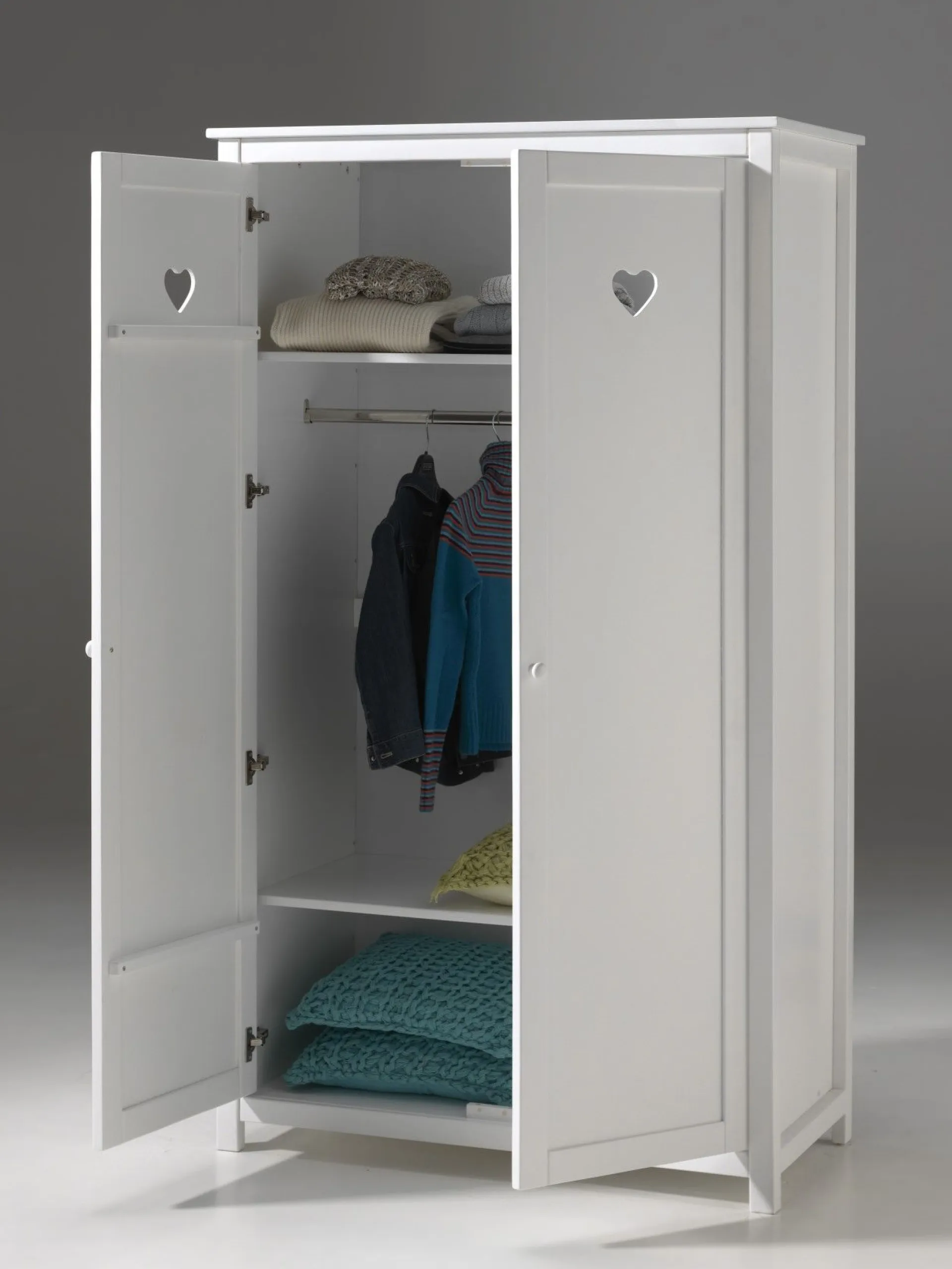 Kinder Vipack Kleiderschrank Amori Mädchen 2-türig -