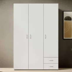 Kleiderschrank Base | 120 x 51 x 176 cm | Weiß