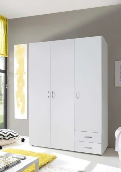 Kleiderschrank Base | 120 x 51 x 176 cm | Weiß
