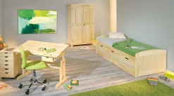 Kleiderschrank Bastian mit 2 Türen - Kieferholz