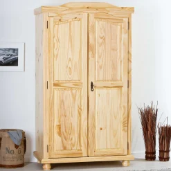 Kleiderschrank Bastian mit 2 Türen - Kieferholz