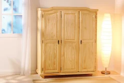 Kleiderschrank Bastian mit 3 Türen - Kieferholz