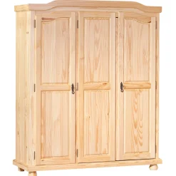 Kleiderschrank Bastian mit 3 Türen - Kieferholz