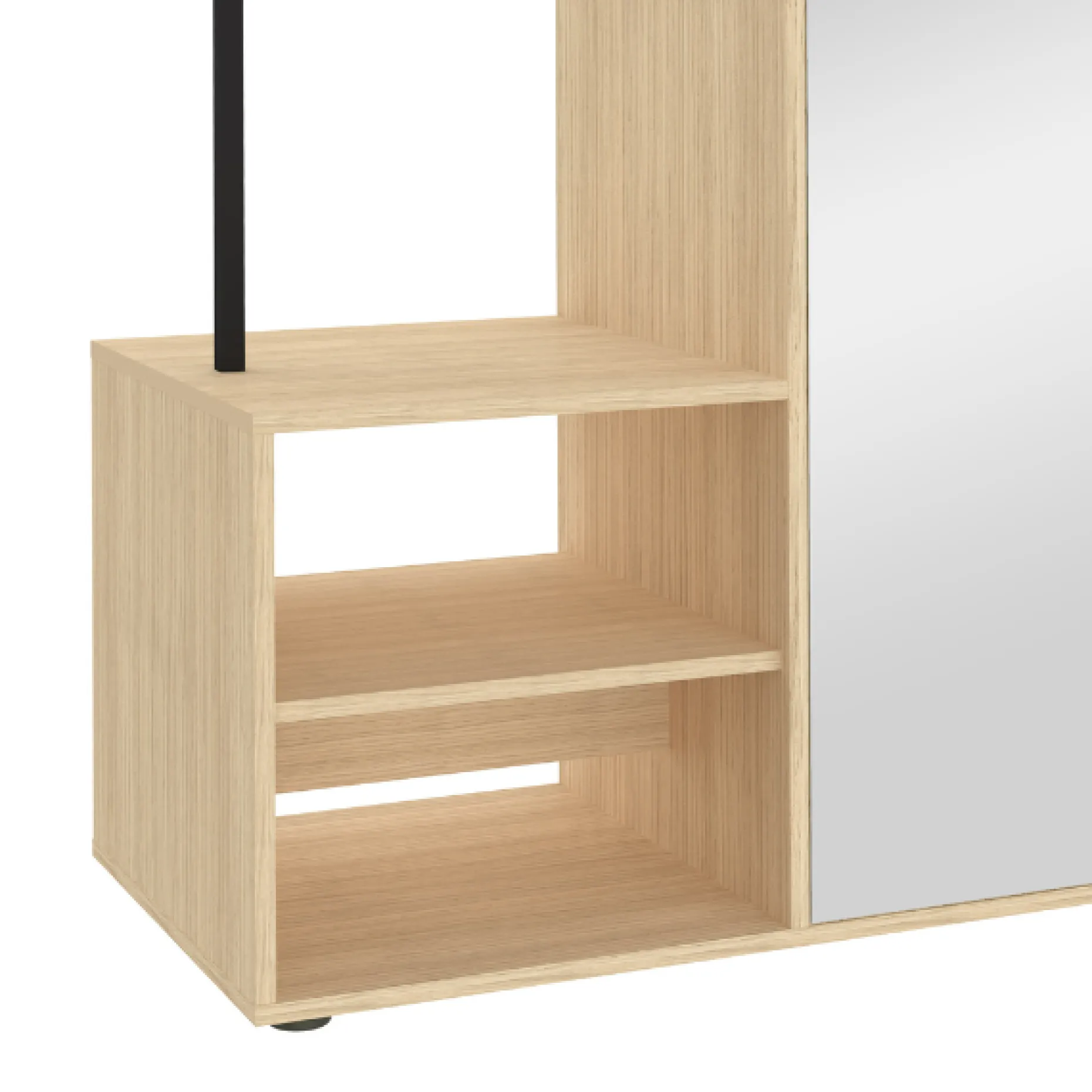 Kleiderschrank Beatrix - Eiche hell