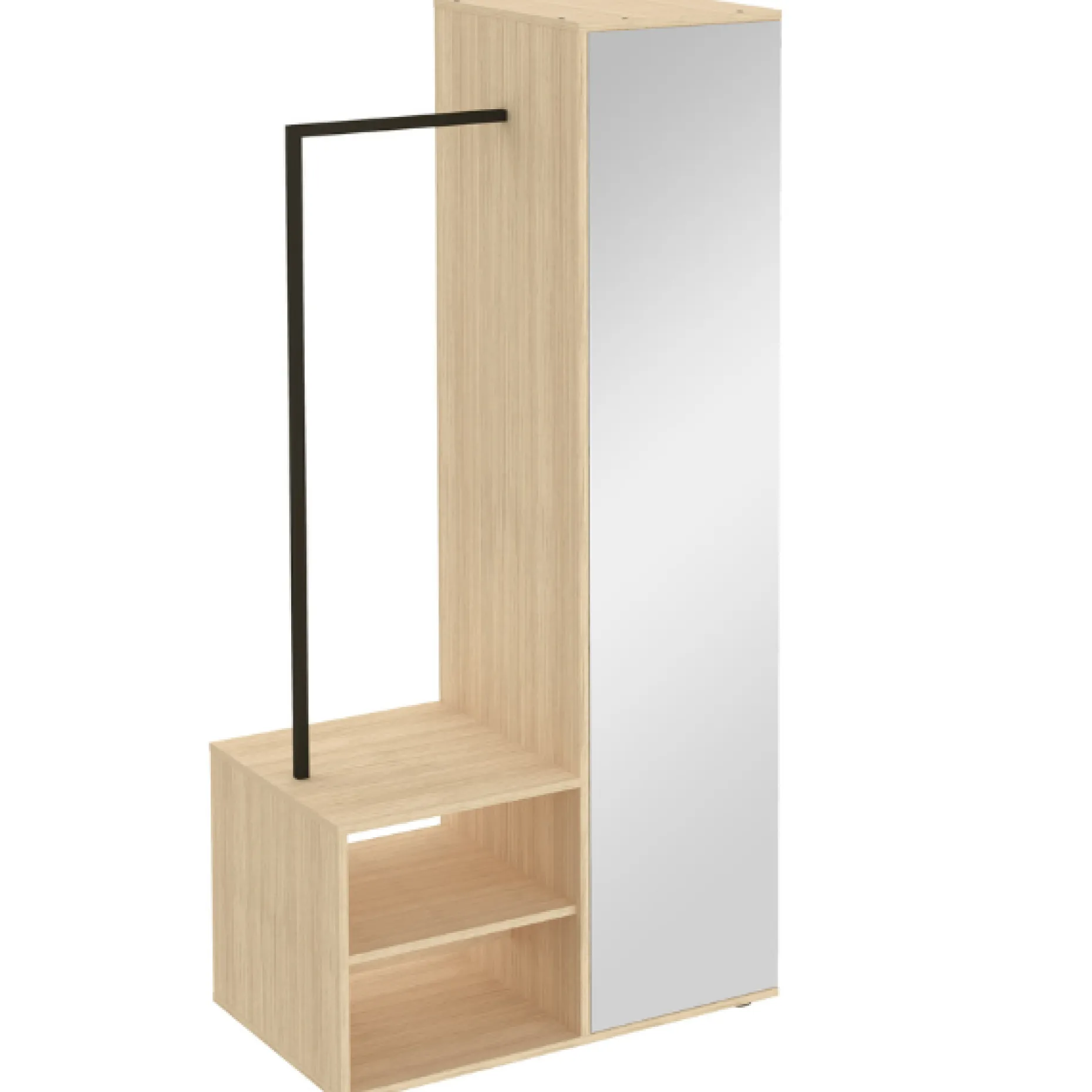 Kleiderschrank Beatrix - Eiche hell