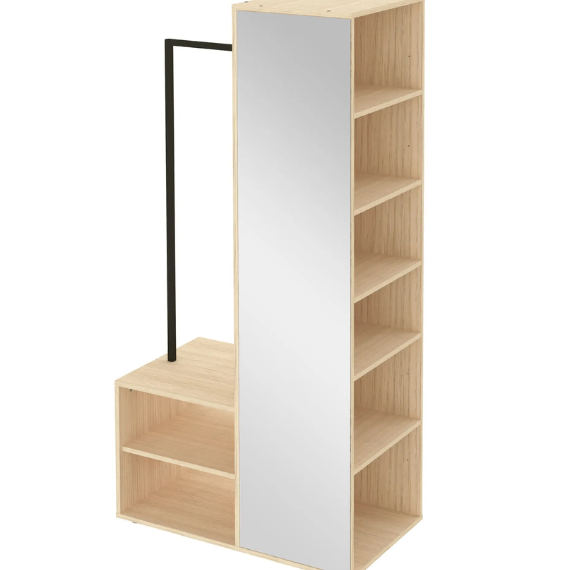 Kleiderschrank Beatrix - Eiche hell