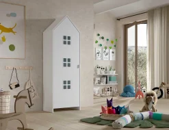 Kleiderschrank Casami Bruges - 58x37x172 cm - Weiß