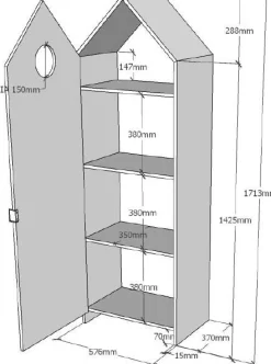 Kleiderschrank Casami - weiß