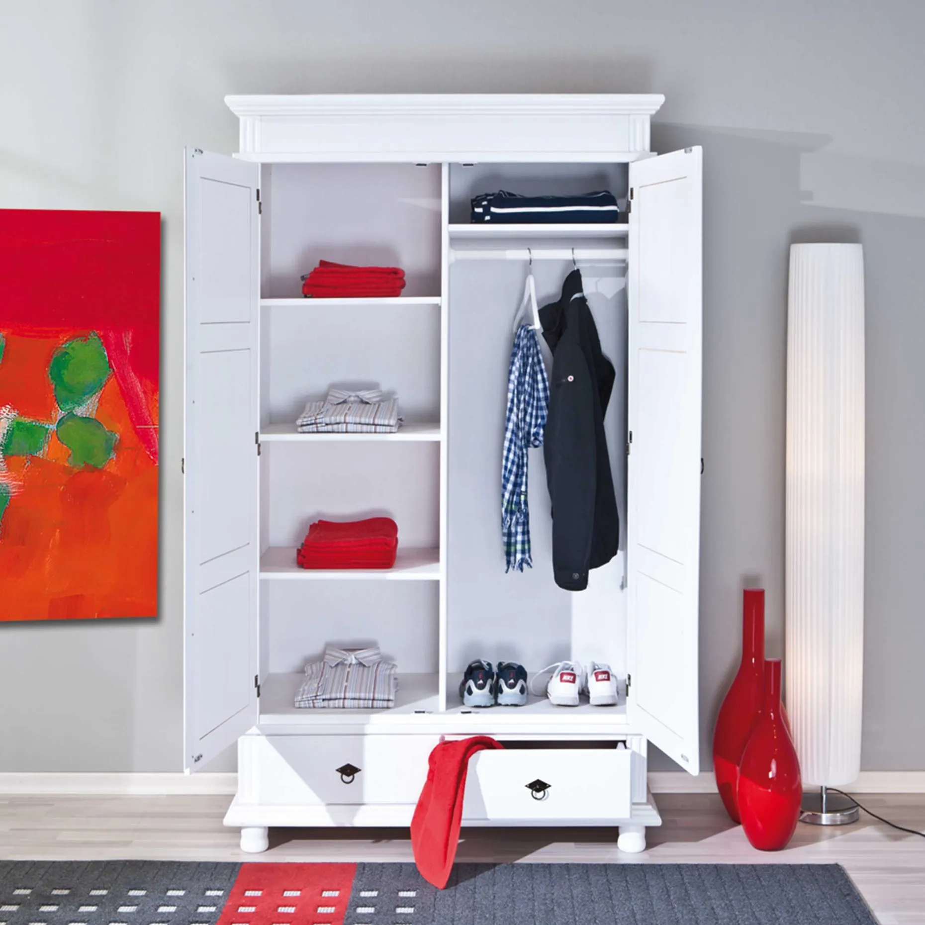 Kleiderschrank Danz mit 2 Türen