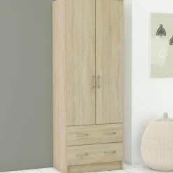 Kleiderschrank Diete-gebürstete Eiche