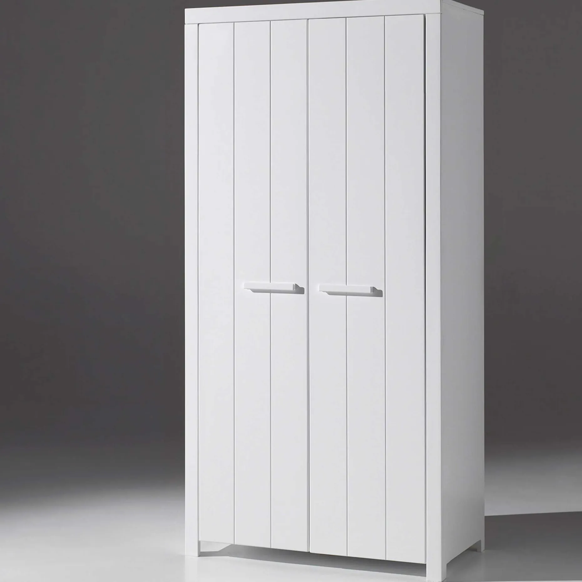 Kleiderschrank Erik 2-türig - weiß