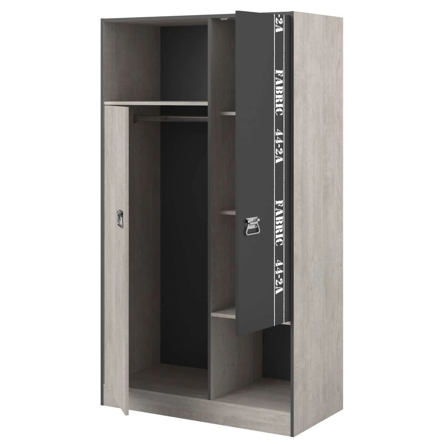 Kleiderschrank Fabric 2-türig