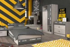 Kleiderschrank Fabric 2-türig