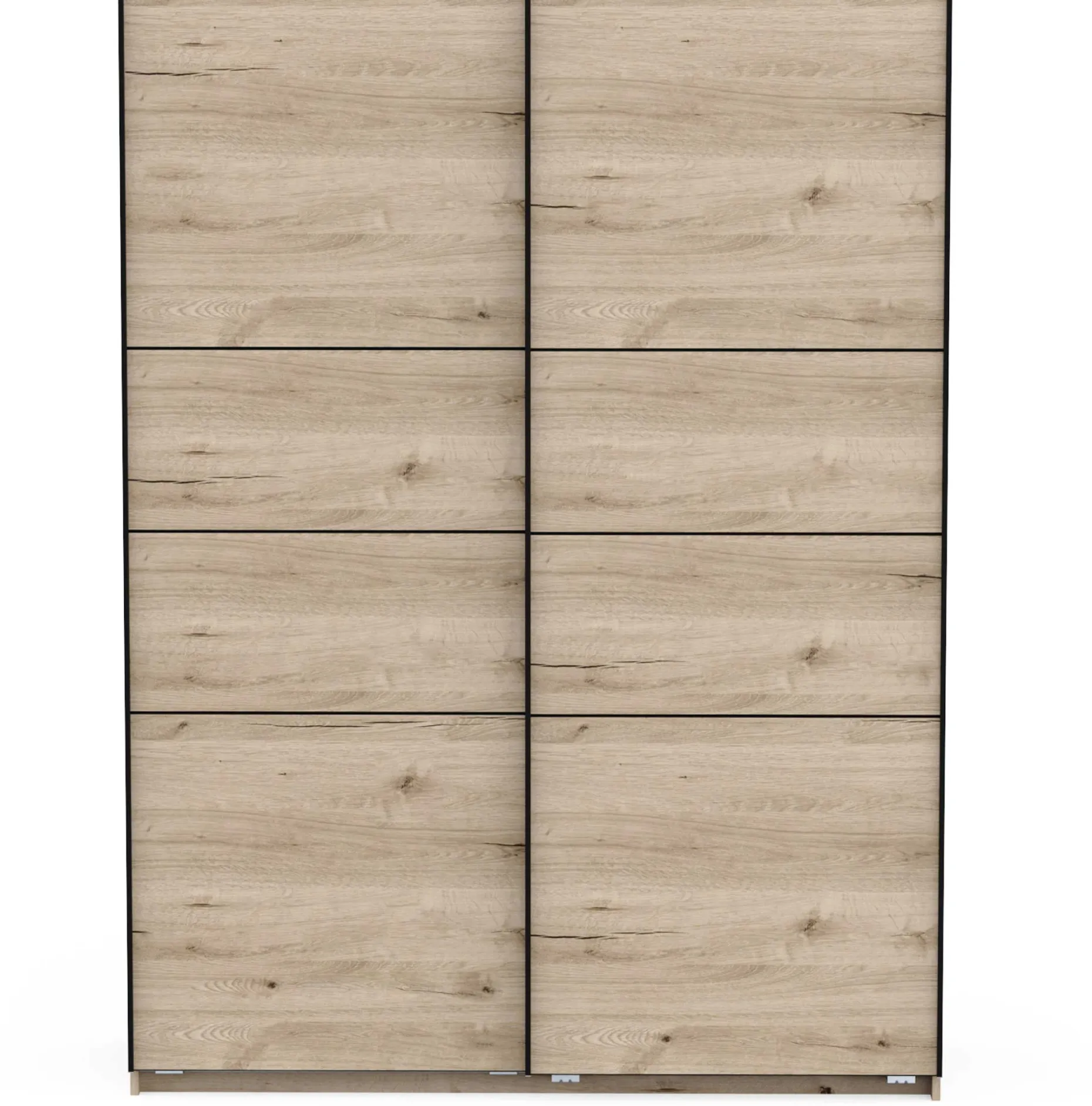 Kleiderschrank Faust - 148x60x203cm - 2 Türen - Eiche Dekor