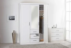 Kleiderschrank Geraldo - weiß