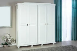 Kleiderschrank Ivy 197cm 4 Türen - weiß