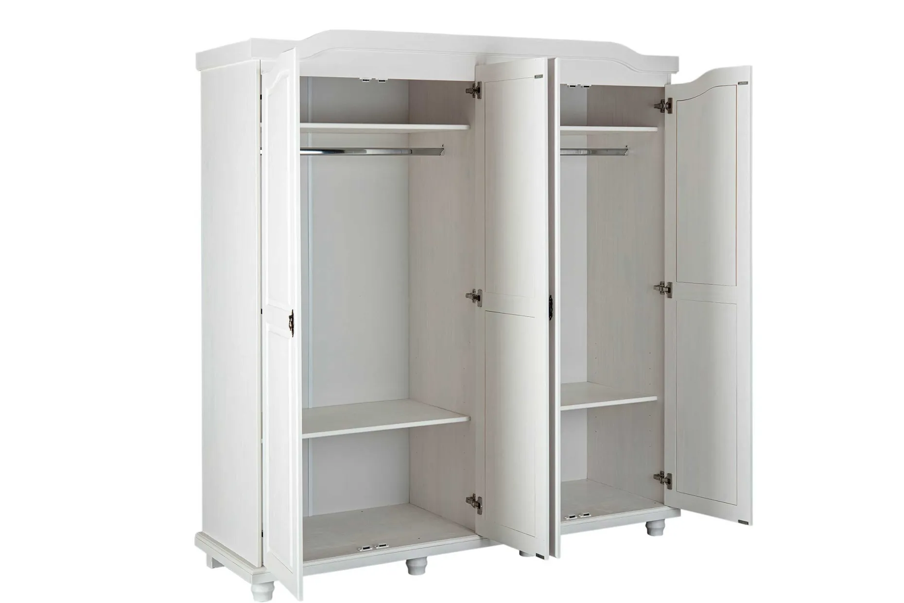Kleiderschrank Ivy 197cm 4 Türen - weiß