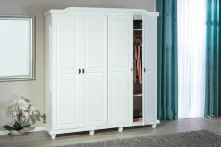 Kleiderschrank Ivy 197cm 4 Türen - weiß