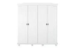 Kleiderschrank Ivy 197cm 4 Türen - weiß