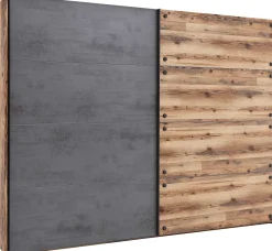 Kleiderschrank Kalas 270cm mit 2 Schiebetüren - grau/braun