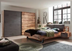 Kleiderschrank Kalas 270cm mit 2 Schiebetüren - grau/braun