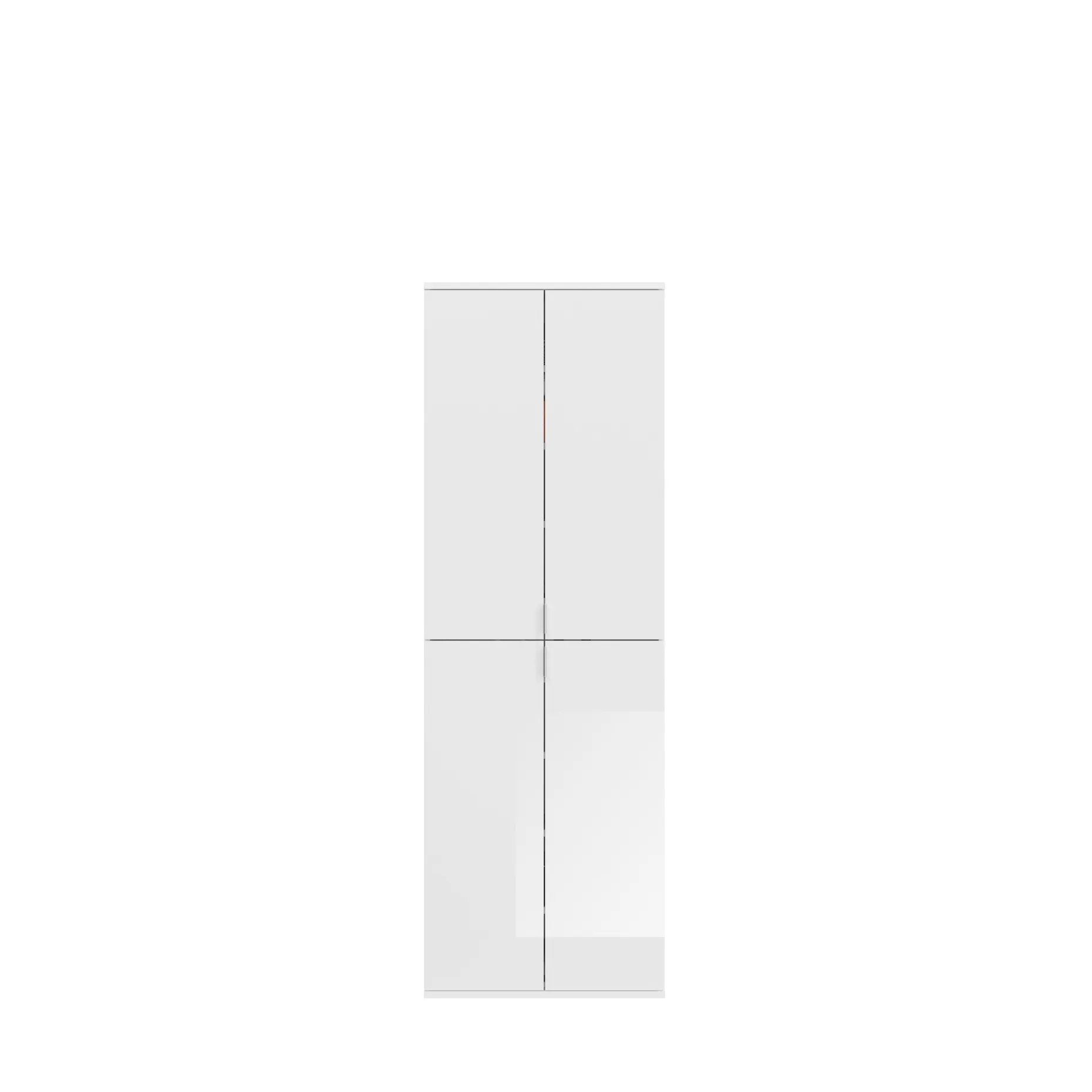Kleiderschrank Kombination Projekt X Emob - Weiß Artisan Oak - 152x193x34 cm