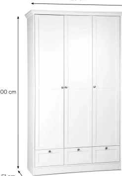 Kleiderschrank Landwood 3 Türen