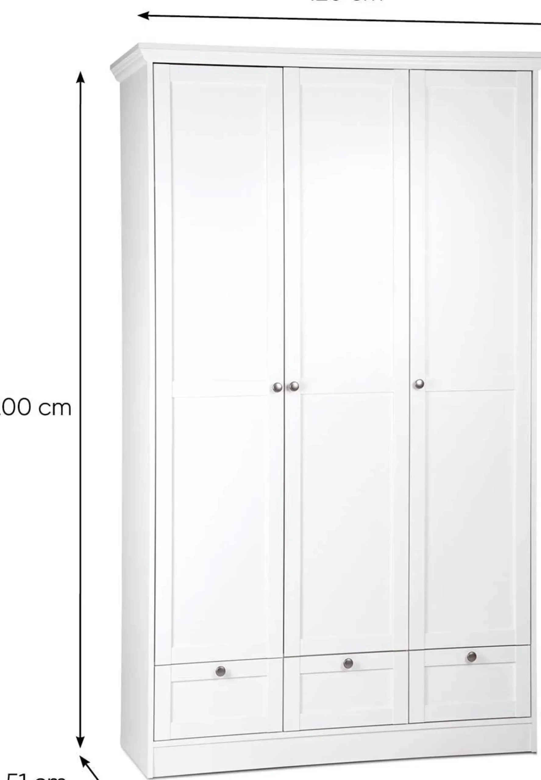 Kleiderschrank Landwood 3 Türen