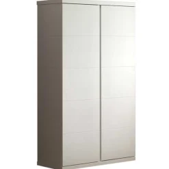 Kleiderschrank Lara 2 grifflose Türen - weiß