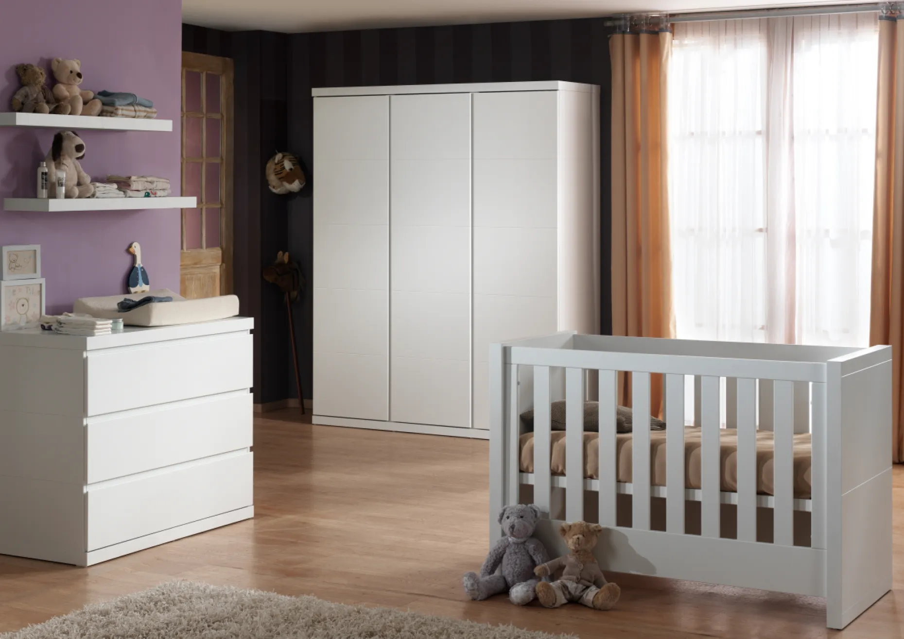 Kleiderschrank Lara 3-türig