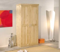 Kleiderschrank Leon 2 Türen - Kieferholz