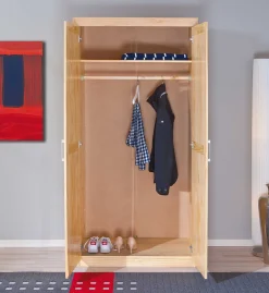 Kleiderschrank Leon 2 Türen - Kieferholz