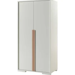Kleiderschrank London 98cm mit 2 Türen - weiß