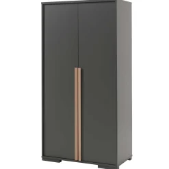 Kleiderschrank London 98cm mit 2 Türen - anthrazit