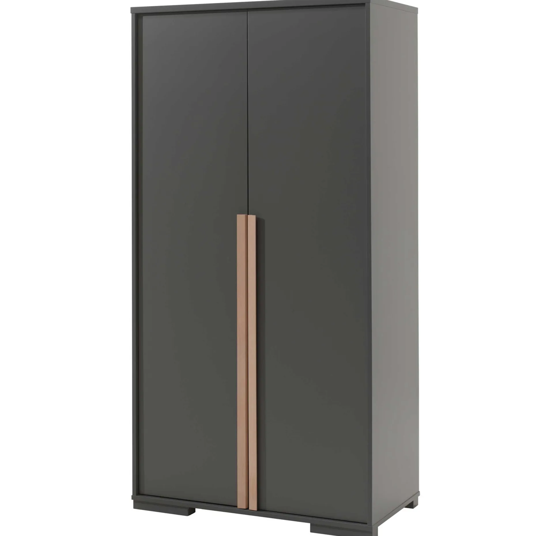 Kleiderschrank London 98cm mit 2 Türen - anthrazit