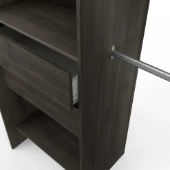 Kleiderschrank Mimi 7 Einlegeböden, 3 Schubladen und 2 Kleiderstangen-Waterford Eiche