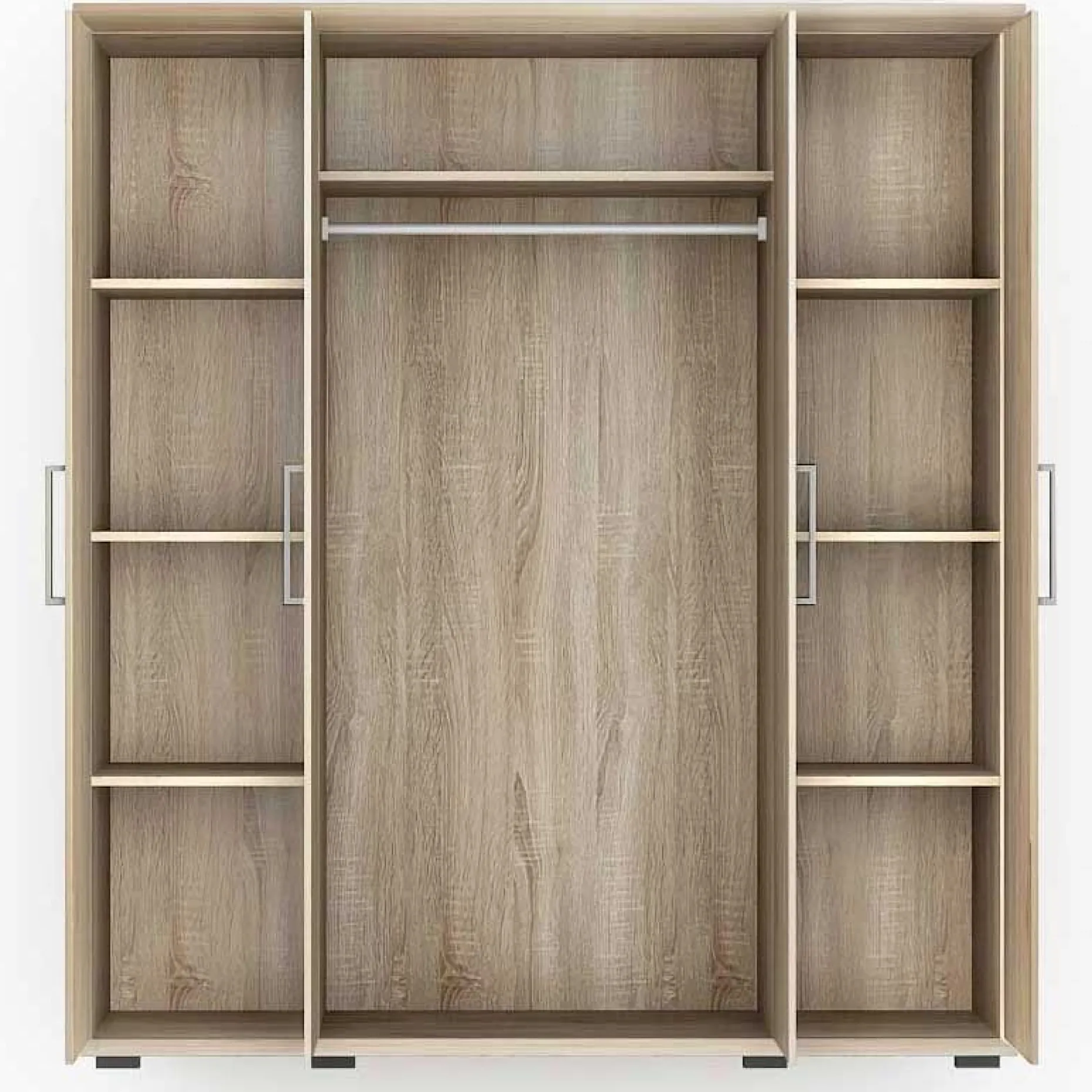 Kleiderschrank Nikkie 160 cm-sonoma Eiche