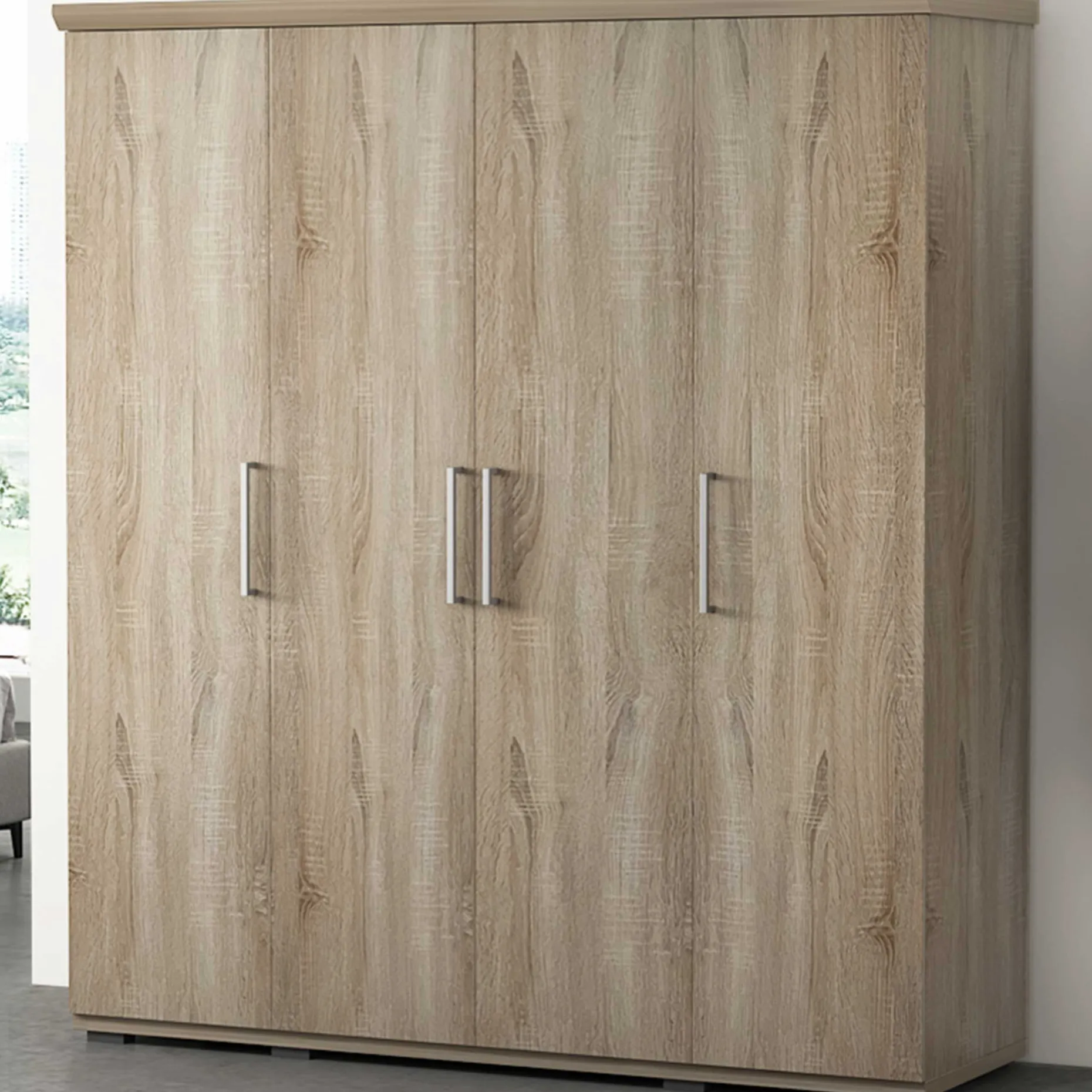 Kleiderschrank Nikkie 160 cm-sonoma Eiche
