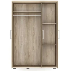 Kleiderschrank Nikkie 120 cm-sonoma Eiche