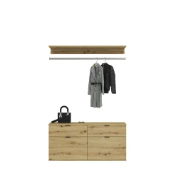 Kleiderschrank Projekt X Emob - Artisan Eiche - 212x193x34 cm