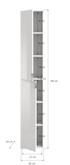 Kleiderschrank Projekt X Emob Artisan Eiche Weiß 152x193x34 cm