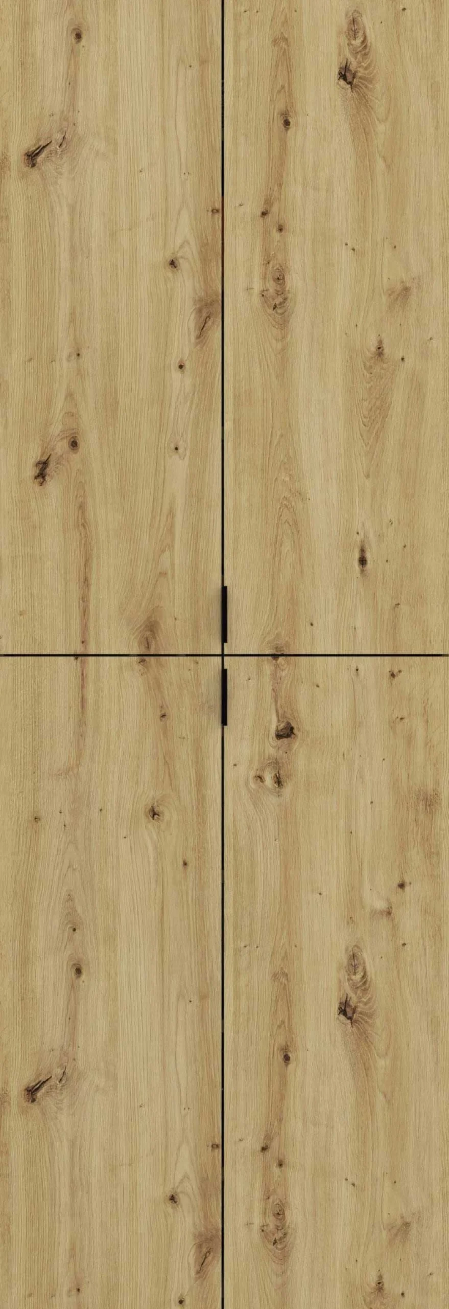 Kleiderschrank Projekt X Emob - Artisan Eiche Spiegel - 122x193x34 cm