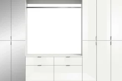 Kleiderschrank Projekt X Xonox - Weiß Hochglanz - 273x193x34 cm