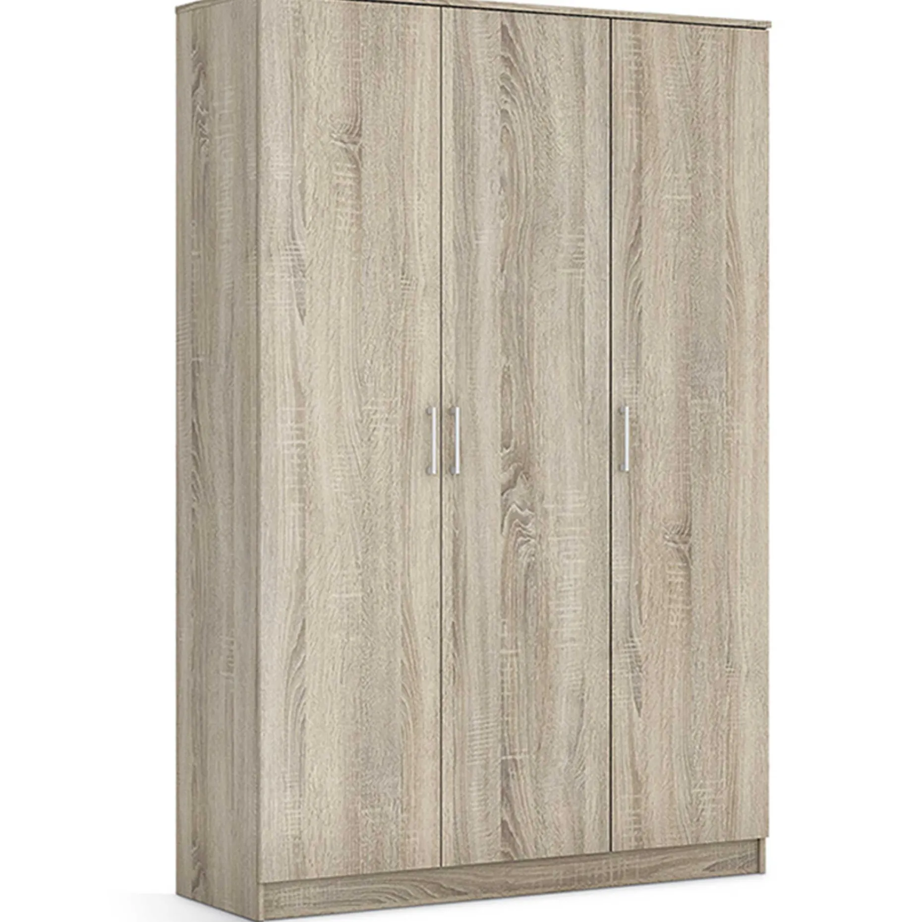 Kleiderschrank Ray 120cm mit 3 Türen - Sonoma Eiche
