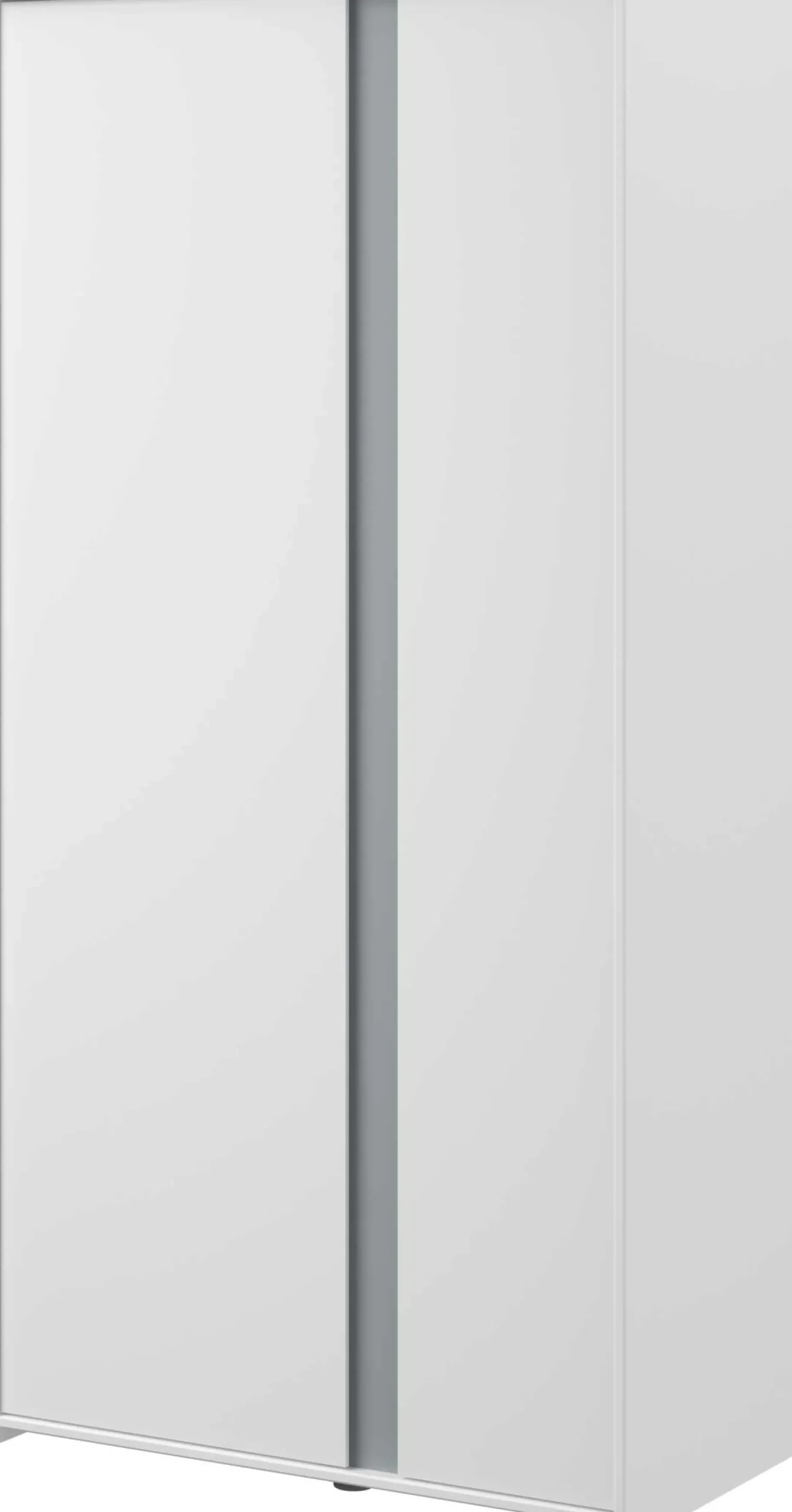Kleiderschrank Rue mit 2 Türen - weiß/grau oder weiß/rosa