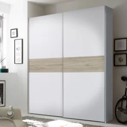 Kleiderschrank Salamanca 170cm mit 2 Türen - weiß/Eiche